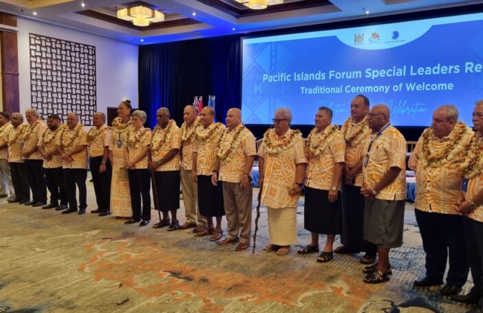 PIF leaders at the special retreat in Fiji in February 2023 (Sadhana Sen)