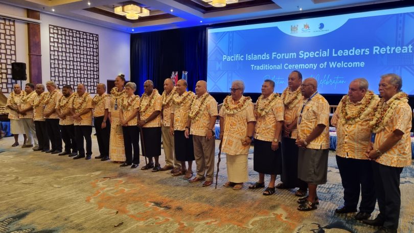 PIF leaders at the special retreat in Fiji in February 2023 (Sadhana Sen)