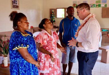 The Hon Pat Conroy, Australian Minister for International Development and the Pacific, in Vanuatu, December 2022