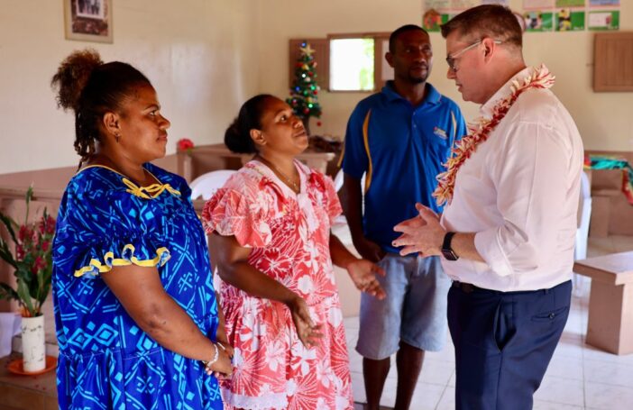 The Hon Pat Conroy, Australian Minister for International Development and the Pacific, in Vanuatu, December 2022