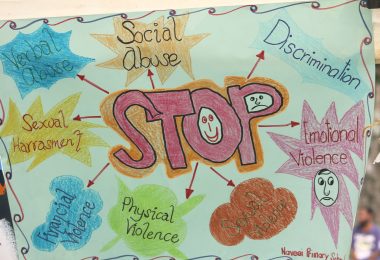 Poster from Voices Against Violence launch, Fiji, 2015 (Ellie van Baaren-UN Women Asia and the Pacific-Flickr)