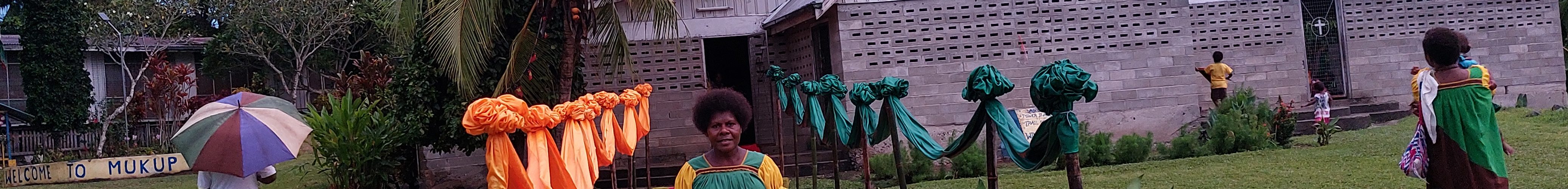 Zechariah's mother, Esther Suii, attending church service at Wingei Mt Zion Local Church, Papua New Guinea