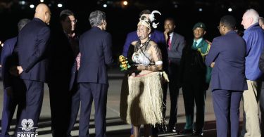 US Secretary of State Antony Blinken arrives in Papua New Guinea, 22 May 2023