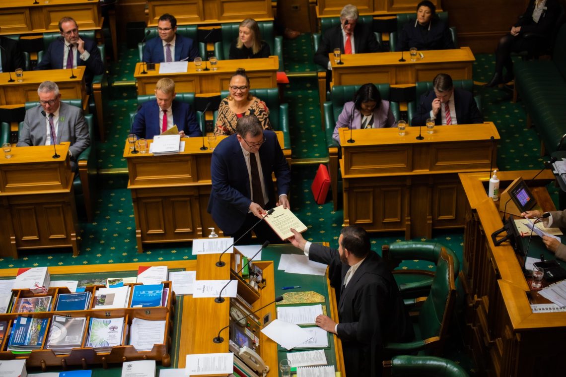 NZ Budget In Parliament 2023 NZParliament Twitter 1140x760 