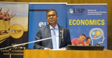 Fiji Deputy Prime Minister and Minister for Finance, Biman Prasad, delivers the opening speech of the 2023 Pacific Update, 13 June