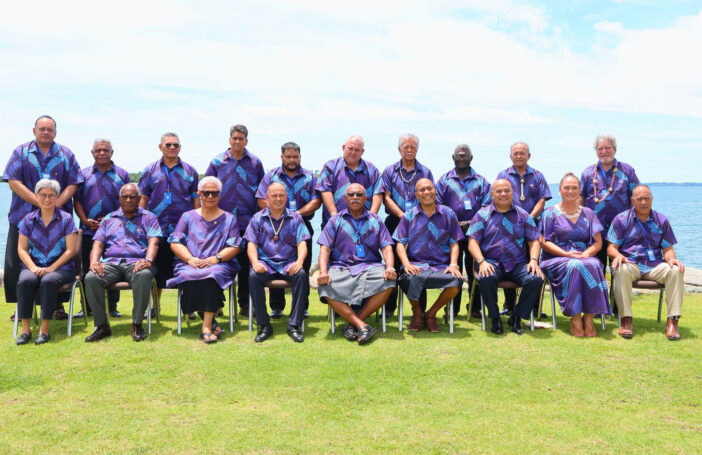 The Pacific Islands Forum Special Leaders Retreat "family photo", February 2023