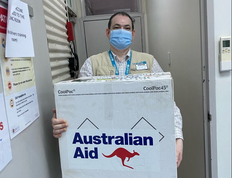 COVID-19 Australian aid supply deployment to Port Moresby, Papua New ...