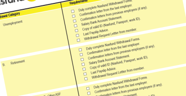 Nasfund withdrawal form (Nasfund)