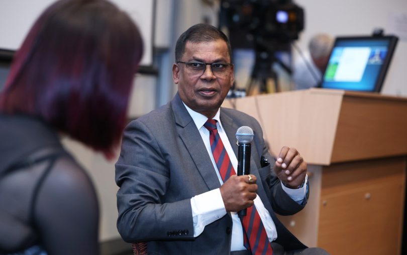 Professor Biman Prasad at AAC2023 (Development Policy Centre)