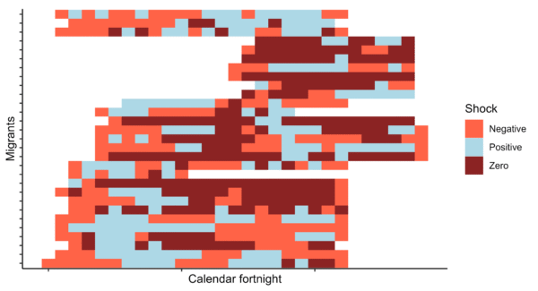 Shocks heatmap