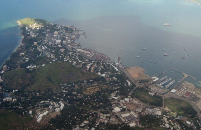 Aerial view of Port Moresby
