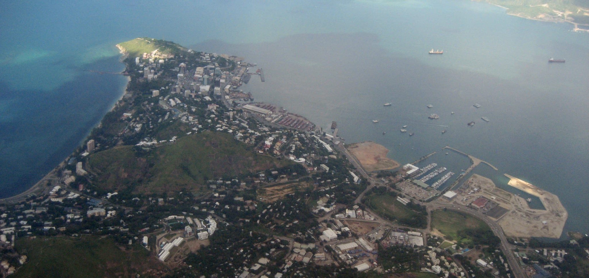 Aerial view of Port Moresby