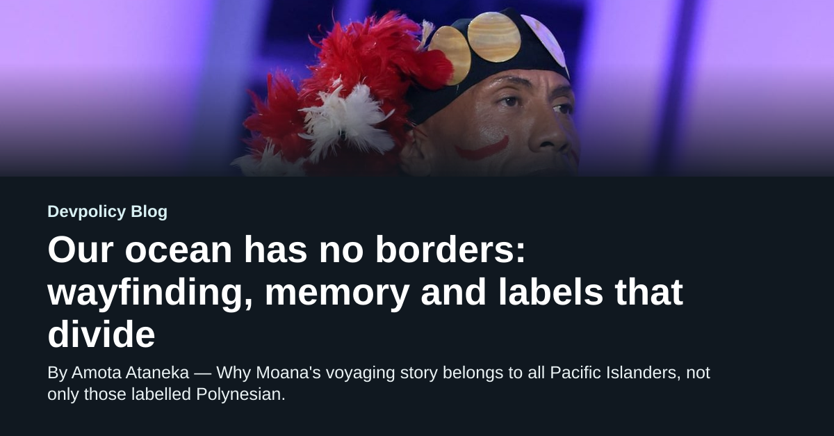 Our ocean has no borders: wayfinding, memory and labels that divide